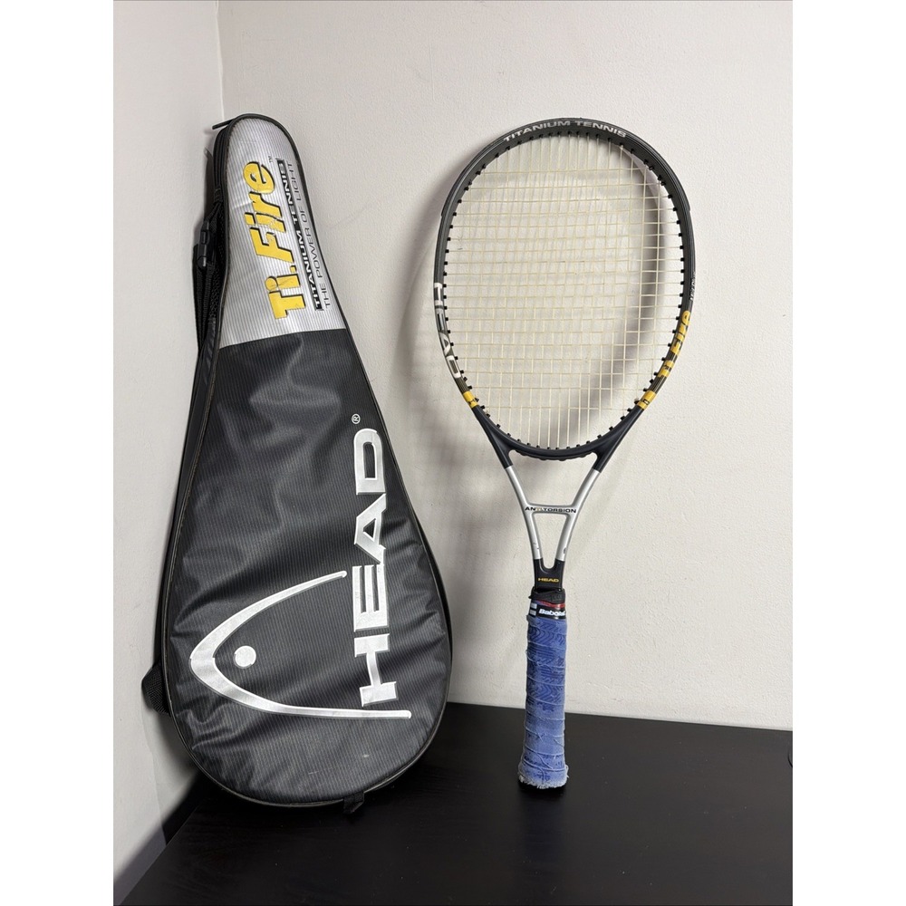 Tennis Racquet Head Ti.Fire Tour Edition 4 5/8 Grip & Cover Racquet